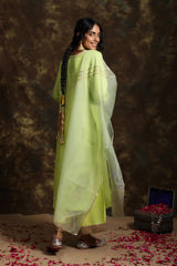 Mithu Kurta in Summer Silk Fabric With Jama Bottom